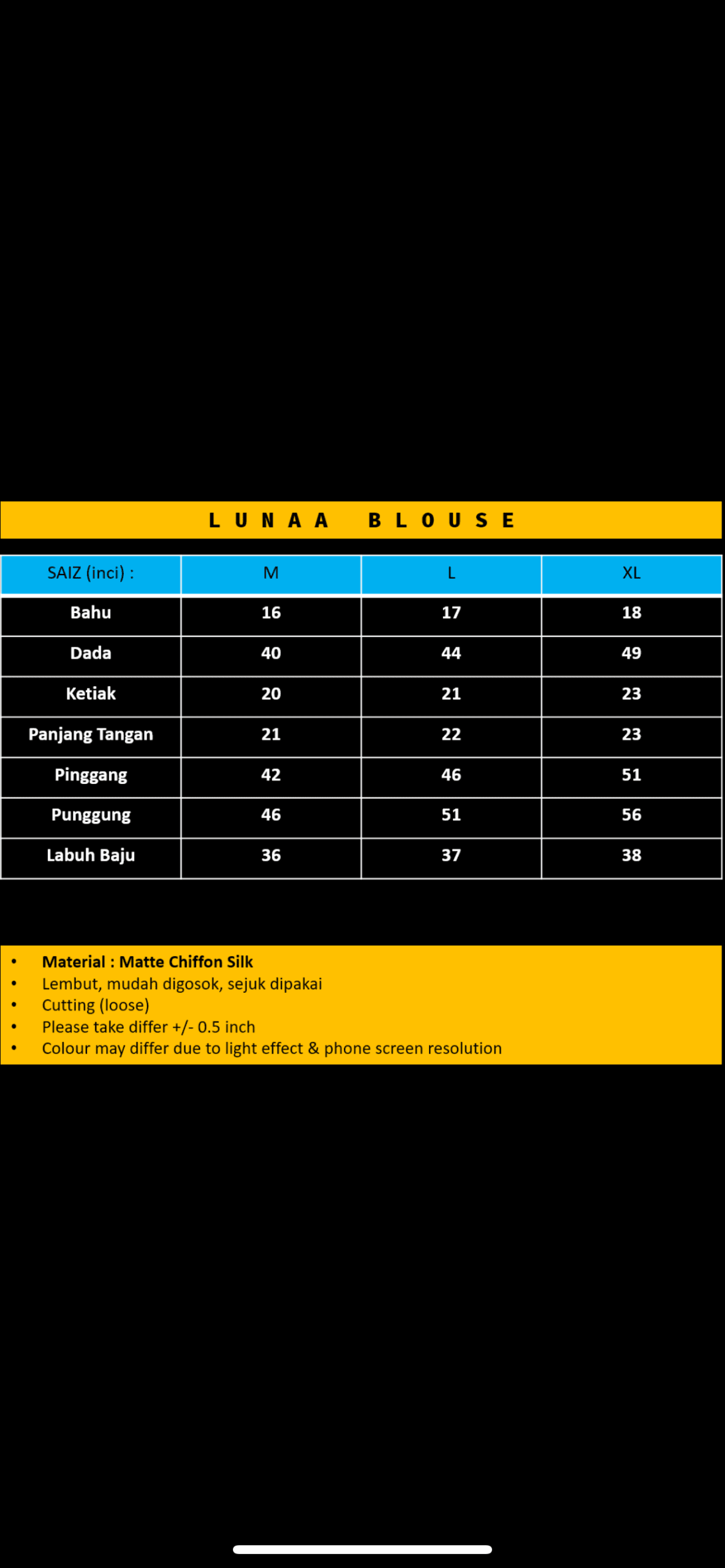 LUNAA BLOUSE <br> {rm39 - rm49} - Image 3